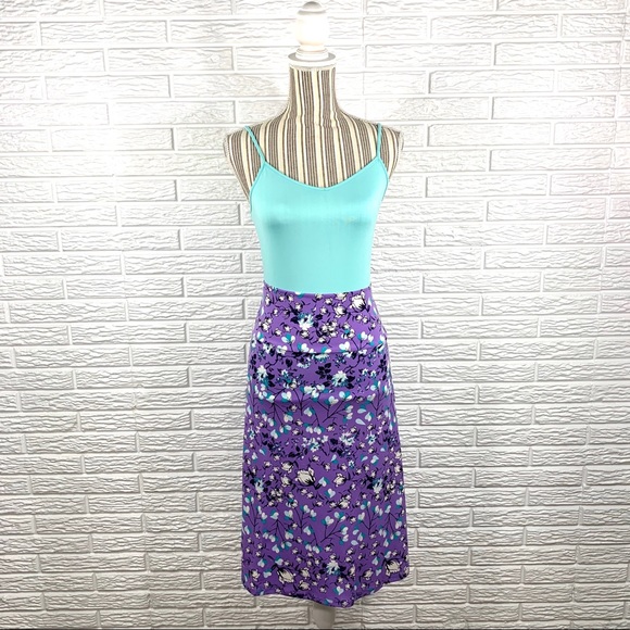 LuLaRoe Dresses & Skirts - LuLaRoe Floral Azure Midi Skirt